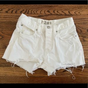 White Free People Shorts Size 24